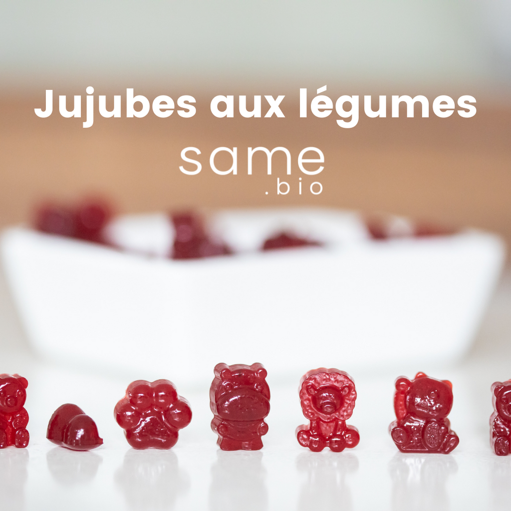 Jujubes aux fraises & légumes