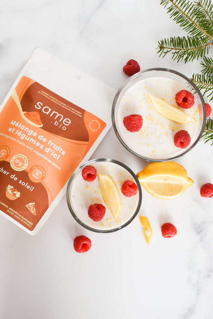 Panna Cotta aux framboises et aux légumes